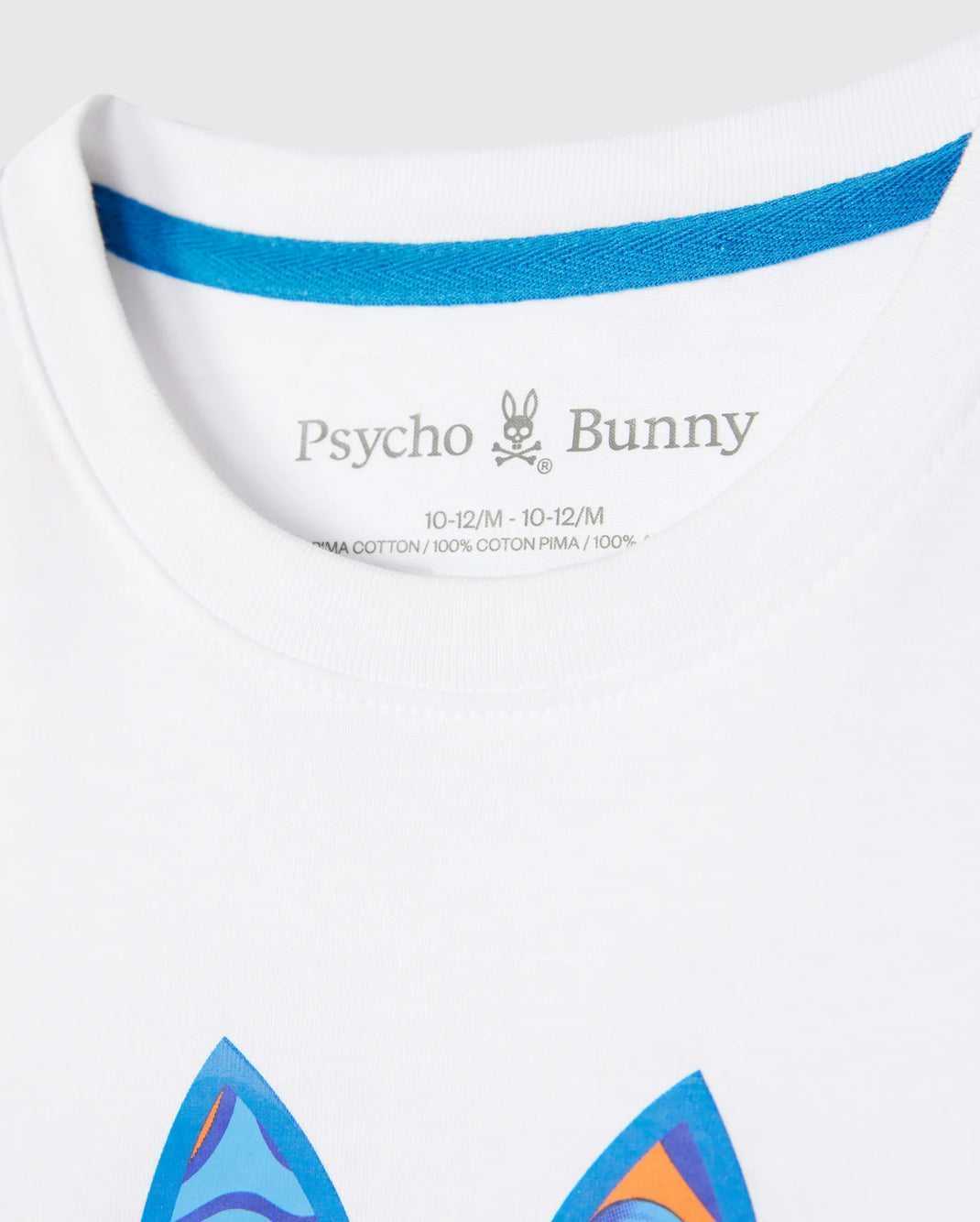 T Shirt Graphique Psycho Bunny Nevada Graphic Tee Blanche Homme | JJZ-00093346